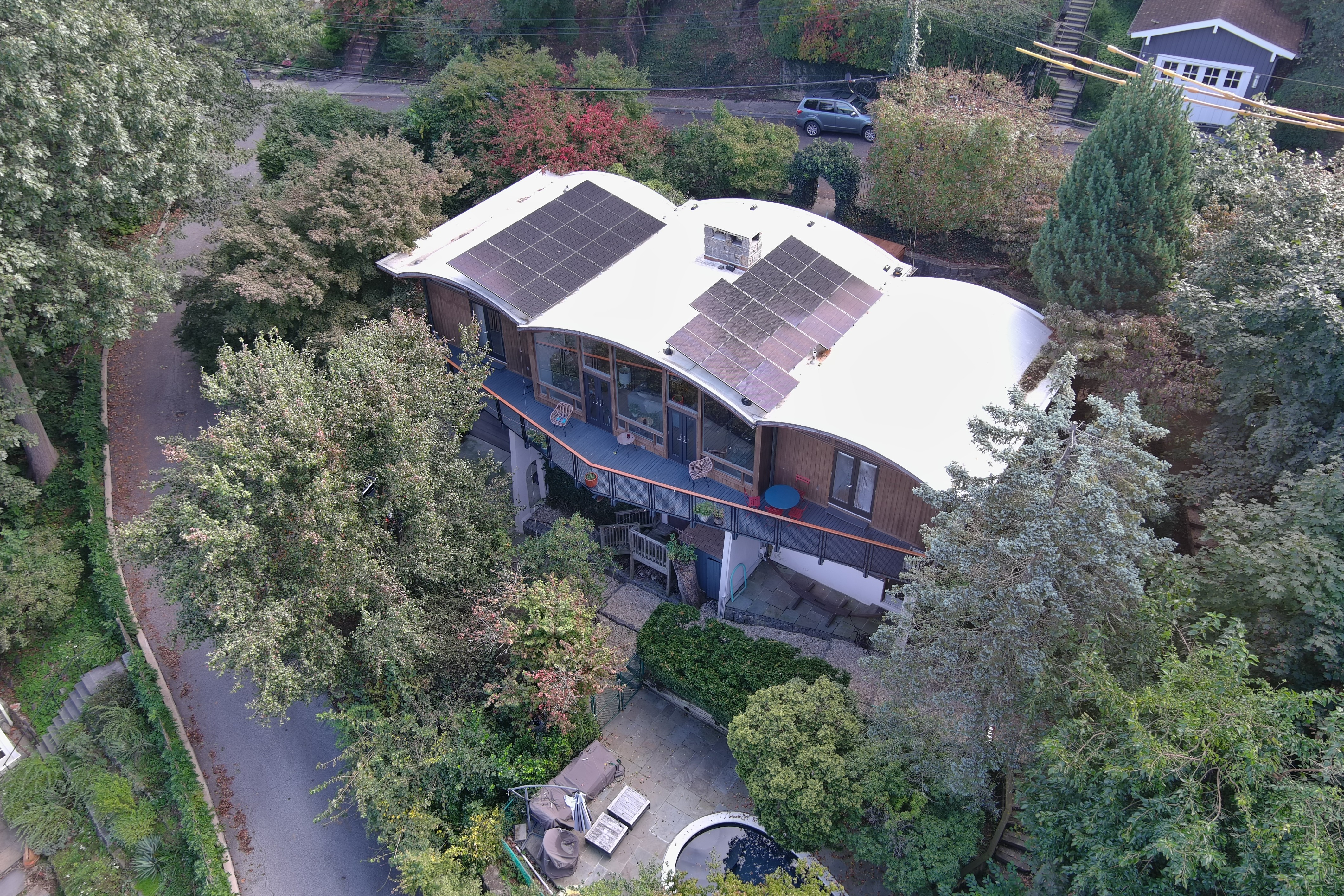How We Built a Custom Racking System for Curved EPDM Roof