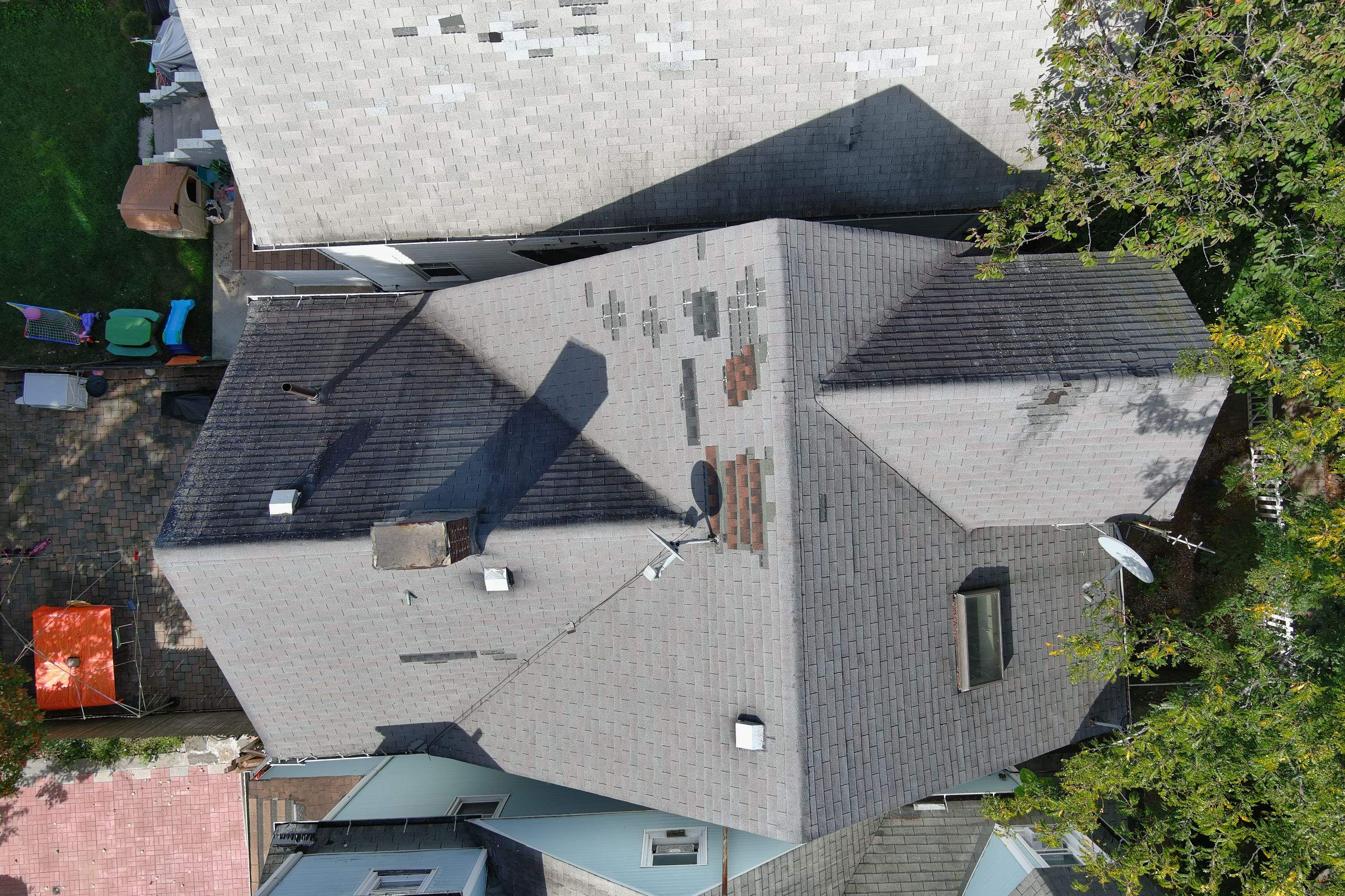 An old, patched up roof may leak before panels are even installed.